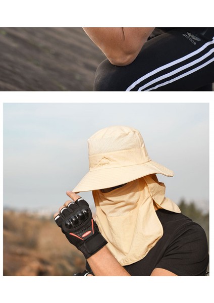 Balıkçı Şapkası Güneş Koruma Şapkası - Erkekler ve Kadınlar Için Premium Upf 50+ Katlanabilir Kapaklı Boonie Şapkası (Haki) (Yurt Dışından) fırsatları