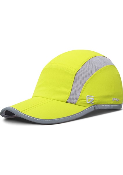 Yansıtıcı Katlanır Açık Hava Şapkası Yapılandırılmamış Tasarım Upf 50+ Kadın ve Erkek Için Güneş Korumalı Spor Şapkaları (Yurt Dışından)