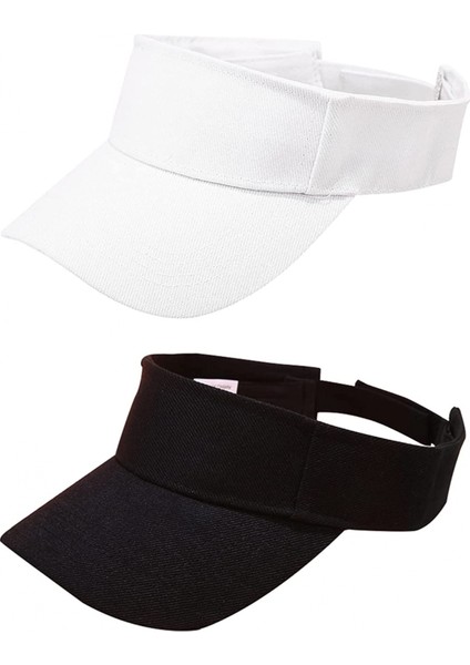 Kadın Erkek Için Spor Güneşlikler Yaz Uv Korumalı Ayarlanabilir Güneş Şapkası Şapkası, 2 Paket (Yurt Dışından)