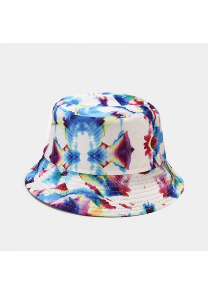 Kova Şapka Batik Geri Dönüşümlü Balıkçı Yaz Plaj Güneş Şapkaları Kadınlar Için (Yurt Dışından)