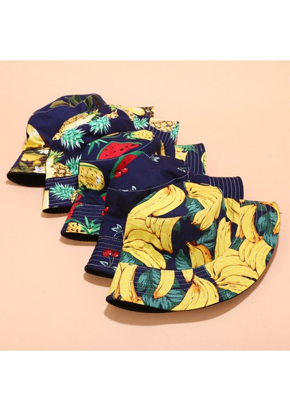 Kadınlar Için Sevimli Kova Şapka Plaj Balıkçı Şapkaları, Çift Taraflı Aşınabilen Unisex (HATD033) (Yurt Dışından) fırsatları