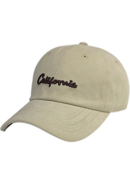 Harf Işlemeli Sivri Şapka, Çok Yönlü Güneş Koruyucu Yumuşak Üst, Show Face Küçük Beyzbol Şapkası, Haki (Yurt Dışından)