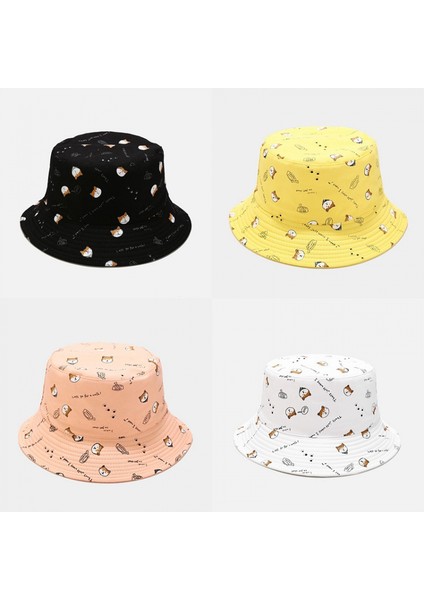 Kadınlar Için Sevimli Animail Bucket Hat Plaj Balıkçı Şapkaları, Çift Taraflı Aşınma, Pembe (Yurt Dışından) modelleri