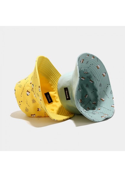 Kadınlar Için Sevimli Animail Bucket Hat Plaj Balıkçı Şapkaları, Çift Taraflı Aşınma, Mavi (Yurt Dışından) fırsatları