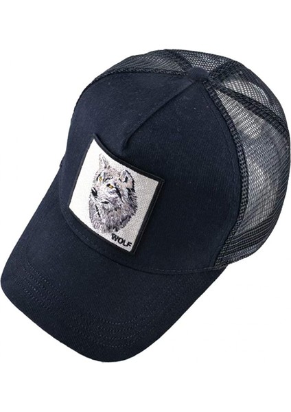 Unisex Hayvan Örgü Kamyon Şoförü Şapkası Snapback Işlemeli Yama Beyzbol Şapkaları, Lt-Bk (Yurt Dışından) modelleri