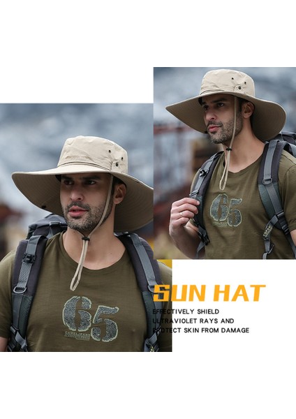 Pamuk Güneş Şapka Uv Koruma Yaz Şapka Plaj Şapka Safari Boonie Şapka Ayarlanabilir Çene Kayışı ile Katlanabilir Balıkçılık ŞAPKA-MZ008 (Yurt Dışından) indirimleri