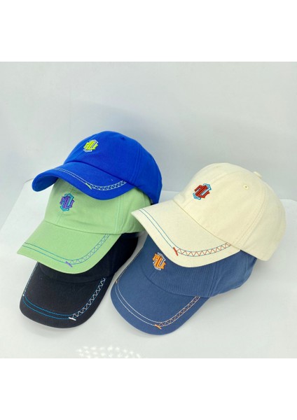 Şapka Kadın Işlemeli Yumuşak Üst Bahar ve Yaz Güneşlik Geniş Kenarlı Rahat Yıpranmış Beyzbol Şapkası Erkekler (Lacivert) (Yurt Dışından) fiyatları