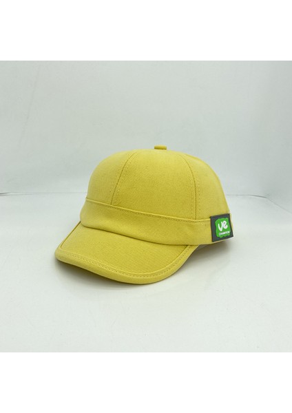Şapka Kadın Niş Etiketi Kısa Kenarlı Sivri Kap Bahar ve Yaz Beyzbol Şapkası Erkekler (Sarı) (Yurt Dışından)