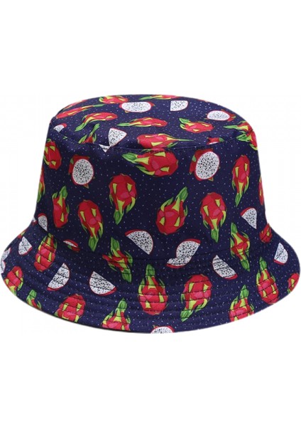 Kadınlar Için Sevimli Kova Şapka Plaj Balıkçı Şapkaları, Çift Taraflı Aşınma Üniseks (HATH036) (Yurt Dışından)