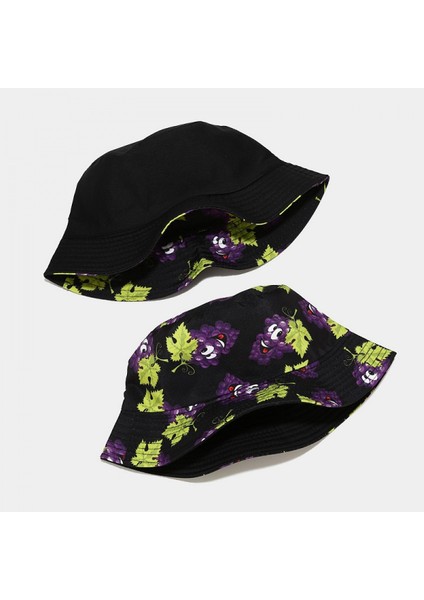 Kadınlar Için Sevimli Kova Şapka Plaj Balıkçı Şapkaları, Çift Taraflı Aşınma Üniseks (HATH036) (Yurt Dışından) fırsatları