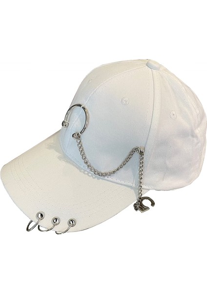 Erkekler ve Kadınlar Için Kapaklar ve Şapkalar Rahat Ayarlanabilir Unisex Yapay Elmas Yüzük ve Dize Dekor Beyzbol Şapkaları (Yurt Dışından)