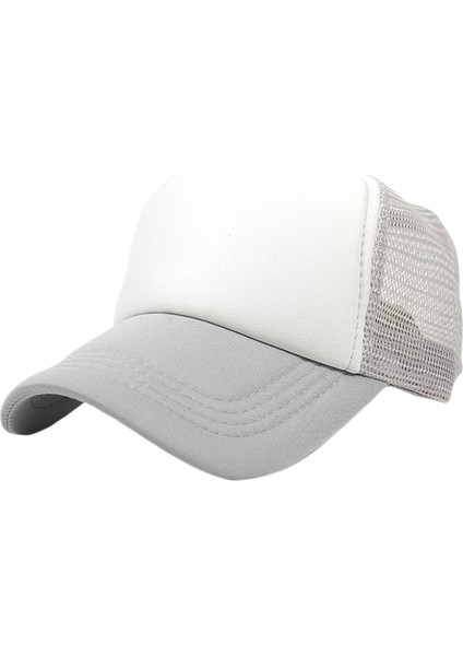Iki Renkli Kamyon Şoförü Şapkası Ayarlanabilir Snapback Askılı Yazlık Örgü Şapka (Yurt Dışından)