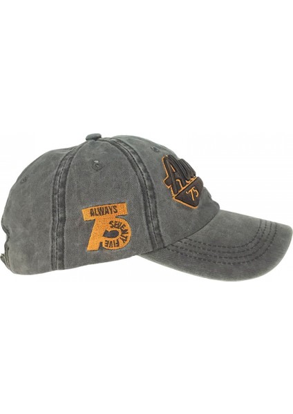 Beyzbol Şapkası Yıkanmış Tam Kapak Yıpranmış Güneş Şapkası Erkek ve Kadın Yeni Şapka (Lacivert) (Yurt Dışından) modelleri