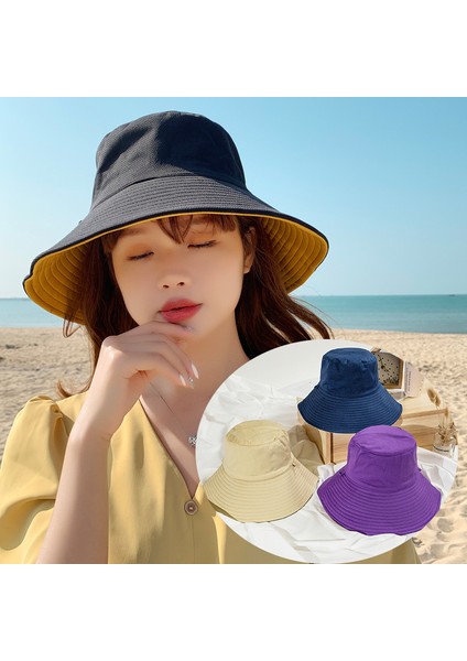 Kova Şapka Plaj Balıkçı Şapkaları Pamuk Çift Taraflı Güneş Şapkası Yürüyüş Kamp Avcılık Seyahat Balıkçılık-Kırmızı/siyah (Yurt Dışından) fiyatları