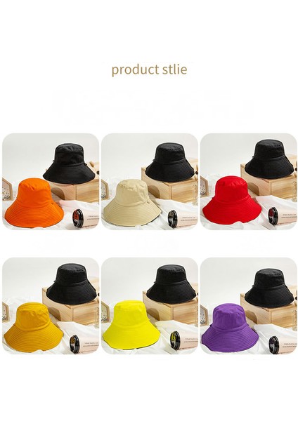 Kova Şapka Plaj Balıkçı Şapkaları Pamuk Çift Taraflı Güneş Şapkası Yürüyüş Kamp Avcılık Seyahat Balıkçılık-Kırmızı/siyah (Yurt Dışından) fırsatları