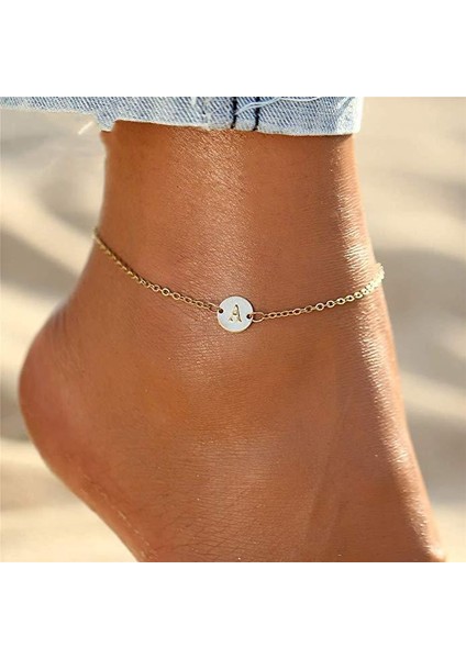 Wekity Yuvarlak Ingilizce 26 Harfli Halhal, 14 Ayar Altın Dolgulu El Yapımı Narin Halhal Kadın Plaj Takı Hediye (Yurt Dışından) fiyatları