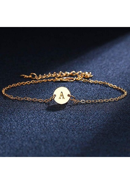 Wekity Yuvarlak Ingilizce 26 Harfli Halhal, 14 Ayar Altın Dolgulu El Yapımı Narin Halhal Kadın Plaj Takı Hediye (Yurt Dışından) modelleri