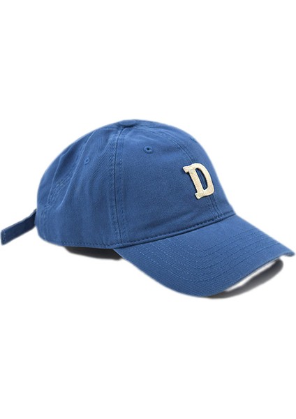 Bahar Yumuşak Üst Yıkanmış D Harfi Sivri Şapka Kadın, Tüm Maç Gündelik Beyzbol Şapkası, Pus Mavisi (Yurt Dışından)