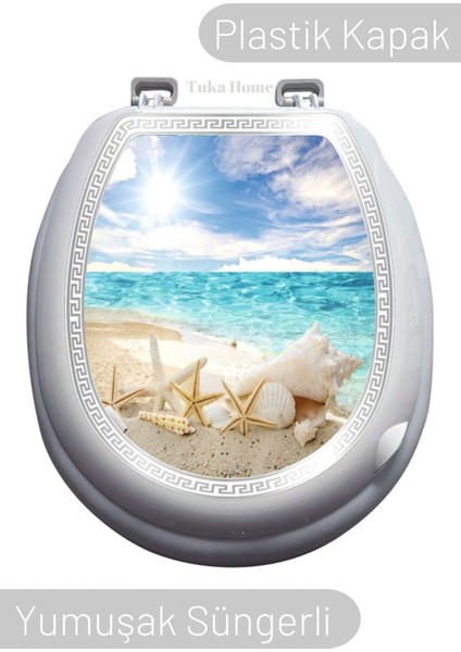 Lüks Sert Kapaklı Yumuşak Süngerli Klozet Kapağı M18