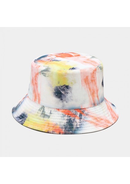 Kova Şapka Batik Geri Dönüşümlü Balıkçı Yaz Plaj Güneş Şapkaları Kadınlar Için (Yurt Dışından)