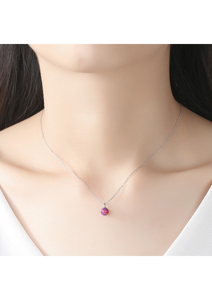 Kadınlar Için Gümüş Birthstone Kolye Zarif Sonsuzluk Kolye Anneler Günü Yıldönümü Doğum Günü Takı Anne Eşi Bayan Kızı Için Hediyeler (Yurt Dışından)