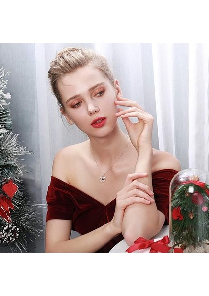 Yüksek Takı Birthstone Kolye Bayanlar Gümüş Gerçek Veya Oluşturulmuş Değerli Taşlar Sonsuza Kadar Aşk Kalp Kolye Kolye Sihirli Renk (Yurt Dışından) fiyatları
