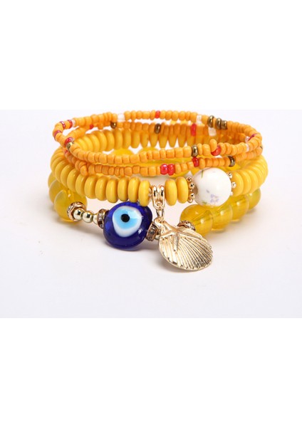 Takım Bohemian Istiflenebilir Boncuk Bilezik Kadınlar Için Streç Çok Katmanlı Ahşap Boncuklu Bilezik Boho Takı (Yurt Dışından) fırsatları