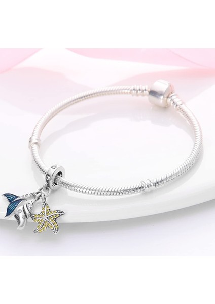 Avekı Bilezikler Için 925 Ayar Gümüş Charm Nazar Seyahat Dangle Charms Avrupa Bilezikler Için Kolye Kolye Boncuk Takı Hediye Kadın Genç Kızlar Için, Okyanus Denizkızı Charm (Yurt Dışından) fiyatları
