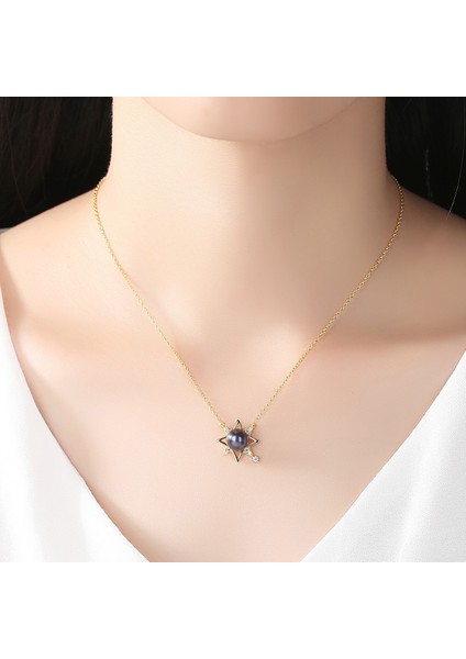 925 Ayar Gümüş Inci/aytaşı Kolye Birthstone Kolye Kadınlar Için Doğum Günü Anneler Günü Takı Hediyeler Anne Onun Kadın Kızlar Için (Yurt Dışından) fiyatları