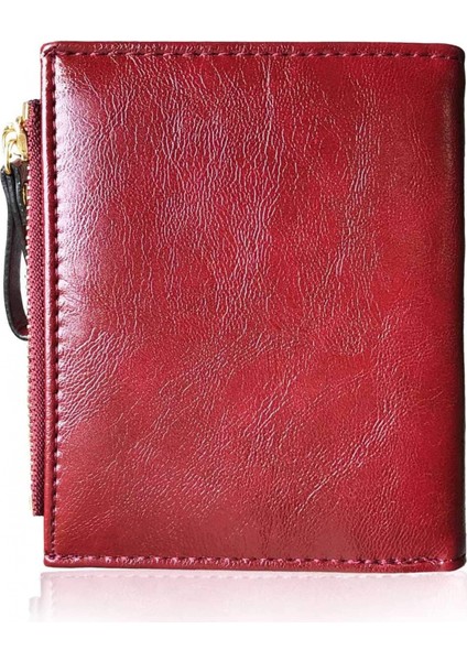 Kızlar Cüzdan Küçük Bifold Bayan Cüzdan Rfid, Kompakt Kadın Sevimli Mini Fermuar Para Kartı Çanta Genç Kız Çocuklar Için (Kırmızı) (Yurt Dışından)