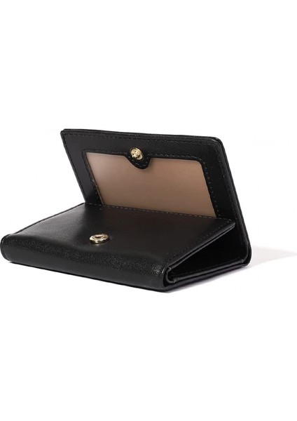 Cute 3D Duck Tri-Folded Wallet Small Wallet Cash Pocket Card Holder Id Window Purse For Women (Black, Duck Prınt) (Yurt Dışından)