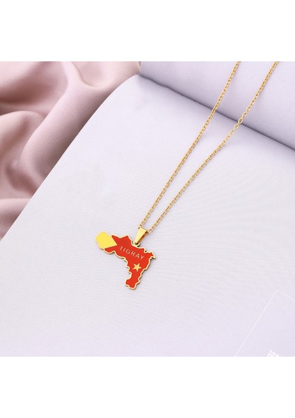 Altın Ingilizce Alfabe Kolye Takı, Etiyopya Tigray Bölge Haritası Kolye, Erkekler ve Kadınlar Için Moda Aksesuarları, Aile Veya Arkadaşlar Için En Iyi Hediye (Yurt Dışından) fırsatları