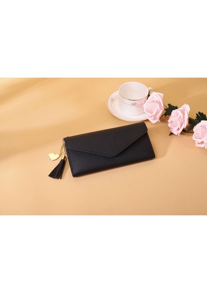 Women's Wallet Ladies Purse, Small Cash Walle, Tassels Pu Leather Multi-Slots Short Money Bag Clutch Holder Case For Girls With Rabbit-Shaped Metal Tassels Pendant Gift Bifold (Yurt Dışından) fiyatları