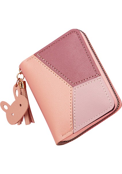 Ladies Credit Card Holder Wallet Zipper Leather Card Holder Rfıd Blocking Ladies Trumpet Accordion Wallet With Stainless Steel Zipper Ladies Compact Accordion Id Card Holder (Yurt Dışından)