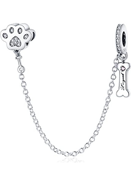 Avekı Bilezikler Için 925 Ayar Gümüş Charm Nazar Seyahat Dangle Charms Avrupa Bilezikler Için Kolye Kolye Boncuk Takı Hediye Kadın Genç Kızlar Için, Pençe Kemik (Yurt Dışından)