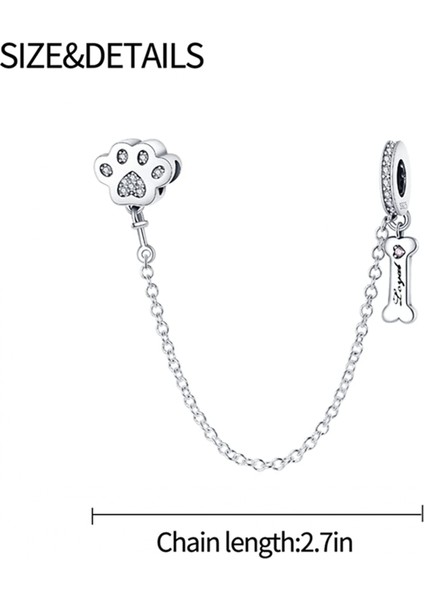 Avekı Bilezikler Için 925 Ayar Gümüş Charm Nazar Seyahat Dangle Charms Avrupa Bilezikler Için Kolye Kolye Boncuk Takı Hediye Kadın Genç Kızlar Için, Pençe Kemik (Yurt Dışından) modelleri