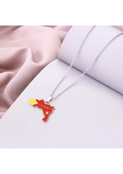 Çelik Rengi Ingilizce Alfabe Kolye Takı, Etiyopya Tigray Bölge Haritası Kolye, Erkekler ve Kadınlar Için Moda Aksesuarları, Aile Veya Arkadaşlar Için En Iyi Hediye (Yurt Dışından) modelleri