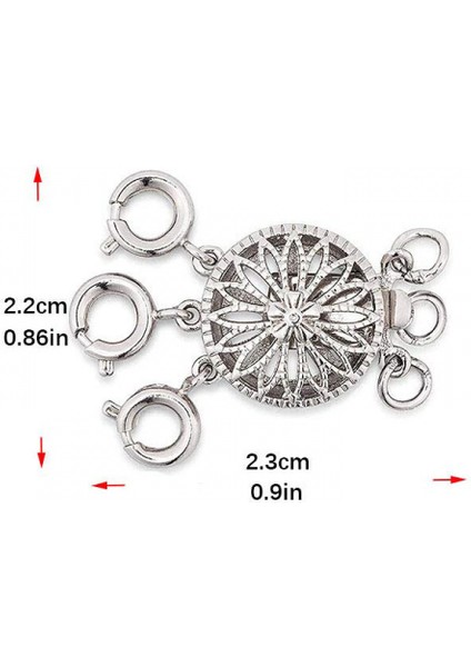 Çok Telli Klipsler Katmanlı Kolye Toka Ayırıcı Istiflenebilir Zincirler Diy Için (Yurt Dışından)