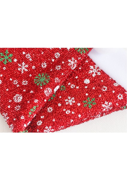 Kar Tanesi Noel Şapkası Fırçalanmış Kumaş Flanel Kırmızı Noel Baba Şapkası Şenlikli Dekorasyon (Yurt Dışından) fırsatları