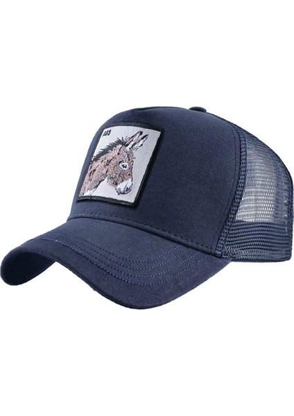 Unisex Hayvan Örgü Kamyon Şoförü Şapkası Snapback Işlemeli Yama Beyzbol Şapkaları, Lv-Bu (Yurt Dışından)