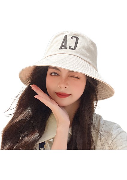 Kova Şapka Katlanabilir Pamuk Güneş Plaj Kap Balıkçı Şapkası Tatil Okul Alışveriş YÜRÜYÜŞ-MZ6903 Için (Yurt Dışından)