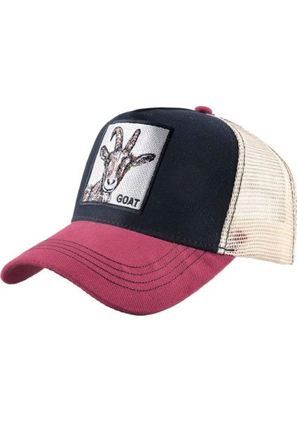 Unisex Hayvan Örgü Kamyon Şoförü Şapkası Snapback Işlemeli Yama Beyzbol Şapkaları, Sy-Rd2 (Yurt Dışından)