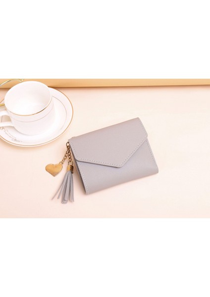 Women's Wallet Ladies Purse, Small Cash Walle, Tassels Pu Leather Multi-Slots Short Money Bag Clutch Holder Case For Girls With Rabbit-Shaped Metal Tassels Pendant Gift Bifold (Yurt Dışından) fiyatları