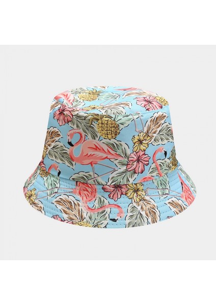 Kova Şapka Plaj Balıkçı Şapkaları Güneş Şapkası Kadın Erkek Geri Dönüşümlü Çift Taraflı Aşınma (Yurt Dışından)