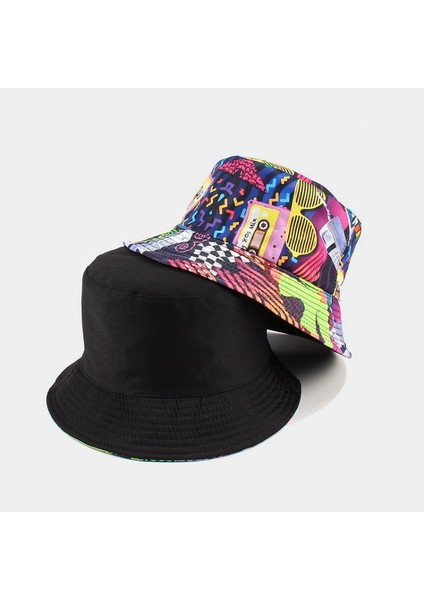 Toplanabilir Çift Taraflı Manyetik Bant Baskılı Balıkçı Kovası Güneş Şapkası, Birçok Desen (Yurt Dışından) fiyatları