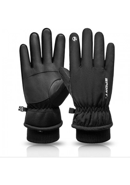 -10℉ Kış Eldivenleri Erkek Kadın, 10 Dokunmatik Ekran Parmak Kar Kayak Eldiveni, Su Geçirmez Soğuk Hava Eldivenleri, Orta (Yurt Dışından)