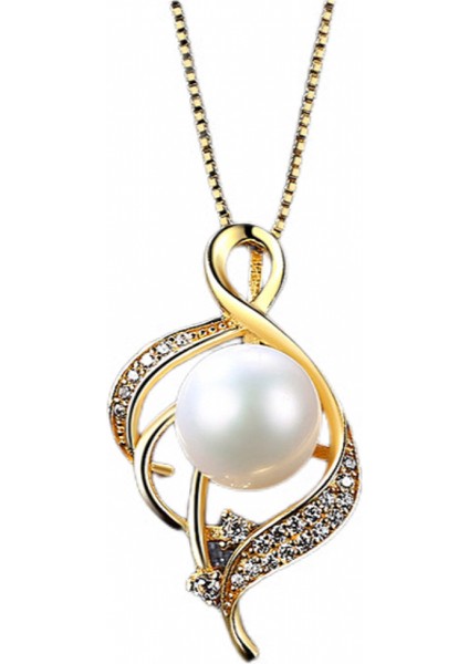 925 Ayar Gümüş Inci/aytaşı Kolye Birthstone Kolye Kadınlar Için Doğum Günü Anneler Günü Takı Hediyeler Anne Onun Kadın Kızlar Için (Yurt Dışından)