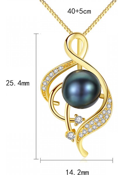 925 Ayar Gümüş Inci/aytaşı Kolye Birthstone Kolye Kadınlar Için Doğum Günü Anneler Günü Takı Hediyeler Anne Onun Kadın Kızlar Için (Yurt Dışından)