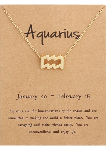 18K Altın Kaplama Burç Kolye, Kadın Kızlar Için Paslanmaz Çelik Astroloji Takı, 12 Takımyıldızı Kolye (Yurt Dışından) modelleri