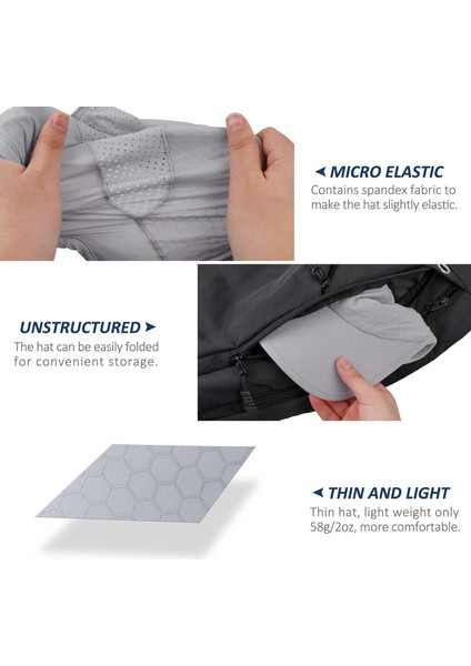 Yumuşak Kenarlı, Hızlı Kuruyan, Yapısız, Üniseks-Yetişkinlere Yönelik Streç Koşu Şapkası (Yurt Dışından) modelleri